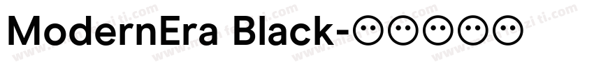 ModernEra Black字体转换